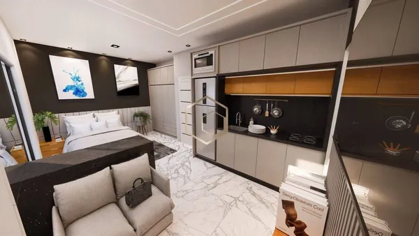 STUDIO COM 1 DORMITÓRIO À VENDA | 31 M² | LA COURBE | NOVO MUNDO | CURITIBA - foto 3