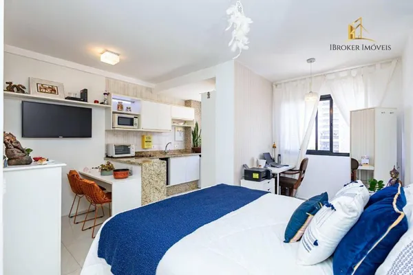 (PORTEIRA FECHADA) Studio MOBILIADO com 1 quarto à venda, 30 m² por R$ 420.000 - Bairro Bigorrilho - Curitiba/PR - foto 2