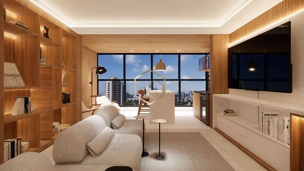 APARTAMENTO ALTO PADRÃO COM 2 SUÍTES | SEMIMOBILIADO | VISTA PANORÂMICA | CASA MILANO - foto 3